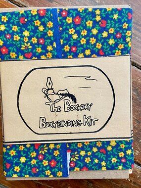 Vintage The Bookery Bookbinding Kit Calico Floral Anderson CA Makes One Book